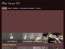 Tablet Screenshot of mon-ile-en-or.com